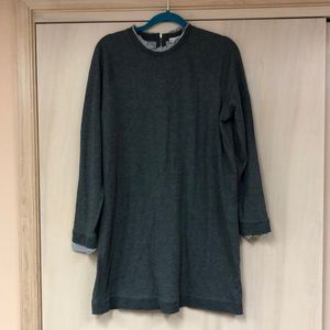 Gray Sweatshirt Dress